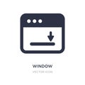 window scrolling right icon on white background. Simple element illustration from UI concept