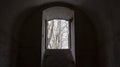 Window in Siedliska fortifications Salis Soglio. Royalty Free Stock Photo