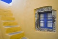 The window and stairs of Santorini Royalty Free Stock Photo