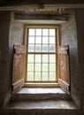 Window,Shaker stone barn interior