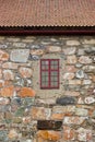 Window in stone wall Royalty Free Stock Photo