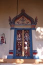Window of Thai Temple with white background Royalty Free Stock Photo