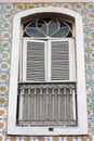 Window and Tile Wall Sao Luis do Maranhao Royalty Free Stock Photo
