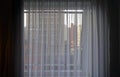 Window translucent curtains texture background