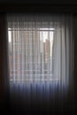 Window translucent curtains texture background