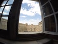 The window of Vatican Museum in Italy