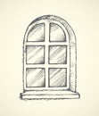 Window. Vector drawing Royalty Free Stock Photo