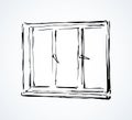 Window. Vector drawing Royalty Free Stock Photo