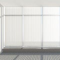 Window vertical fabric blinds Royalty Free Stock Photo