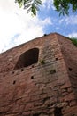 The window of a very old castle ruin Royalty Free Stock Photo