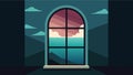 A window with a view of a peaceful ocean symbolizing the new perspective and calmness that comes with relief from