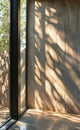 a window with a view of a tree outside