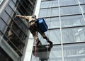 Window washer Royalty Free Stock Photo