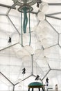 Window Washers inside the Water Cube