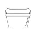 Window Washing Bucket Icon Vector