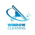 Window Washing Cleaning Squeegee logo Icon