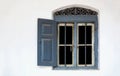 Window in a white wall Royalty Free Stock Photo