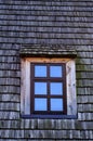 Window and wooden tiles Royalty Free Stock Photo