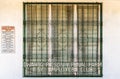 Window with wrought iron fence at Iwahig Penal Colony, Puerto Princesa, Palawan, Philippines