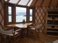 Window of Yurt of luxury Yurt close to National Park Torres del Paine