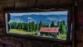 Windowed landscape in Apuseni Mountains. Royalty Free Stock Photo