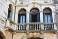 Windows in Asolo, Italy Royalty Free Stock Photo