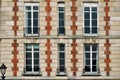 Windows with balconies. Royalty Free Stock Photo
