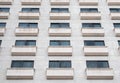 Windows balcony with curtain on hotel Royalty Free Stock Photo