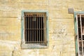 Windows with bars on Hitler bunker in Margival, Aisne, Picardie in the north of France