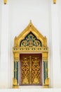 Windows of Buddha Chaimongkol temple at Thailand