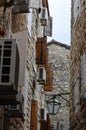Windows in Budva ,Montenegro Royalty Free Stock Photo