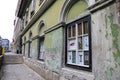 Details of building facade of Kiraly Thermal Bath in Budapest, Hungary