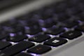 Windows button focussed in a backlit windows keyboard