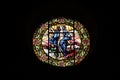 Windows of the Church of Our Lady of the Assumption. Gothic style. Century XVI. Castalla, Alicante, Spain Royalty Free Stock Photo