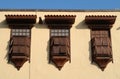 Windows of Columbus House Casa de Colon in Las Palmas, Gran Canaria, Canarian Islands, Spain Royalty Free Stock Photo