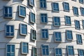 Windows of Dancing house, Prague Royalty Free Stock Photo