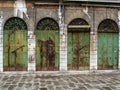 Windows and Doorways of the flooded city of Venice