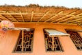 Windows of earthen house Royalty Free Stock Photo