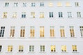 Windows on the facade of a modern building Royalty Free Stock Photo