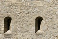 Windows in fortification in castle Schlossberg