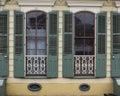 Windows in French Quarter Apartment Royalty Free Stock Photo