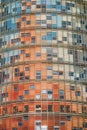 Windows and glass pieces of the Brise-soleil of the Glories Tower