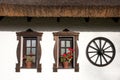 Windows of hungarian csarda Royalty Free Stock Photo