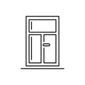 Windows icon, Linear style. Vector Architecture elements. Royalty Free Stock Photo