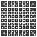 100 windows icons set black