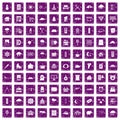 100 windows icons set grunge purple