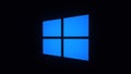 Windows logo animation sprayed on dots. Animation. A motion graphic video animation illustrating the Windows logo app