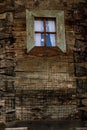 Windows made of old wood Royalty Free Stock Photo