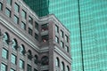 Windows of a modern office building in New York City, USA Royalty Free Stock Photo