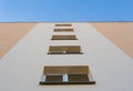 Windows of a multi-storey house